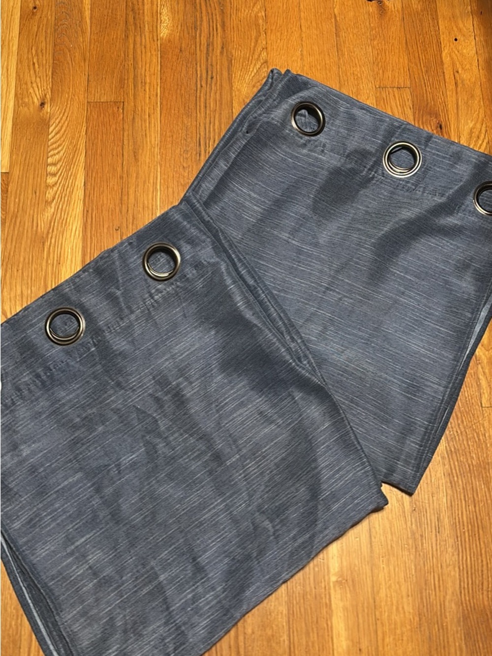 Nautica Denim Blue Window Curtains Shades - Picture 2 of 6